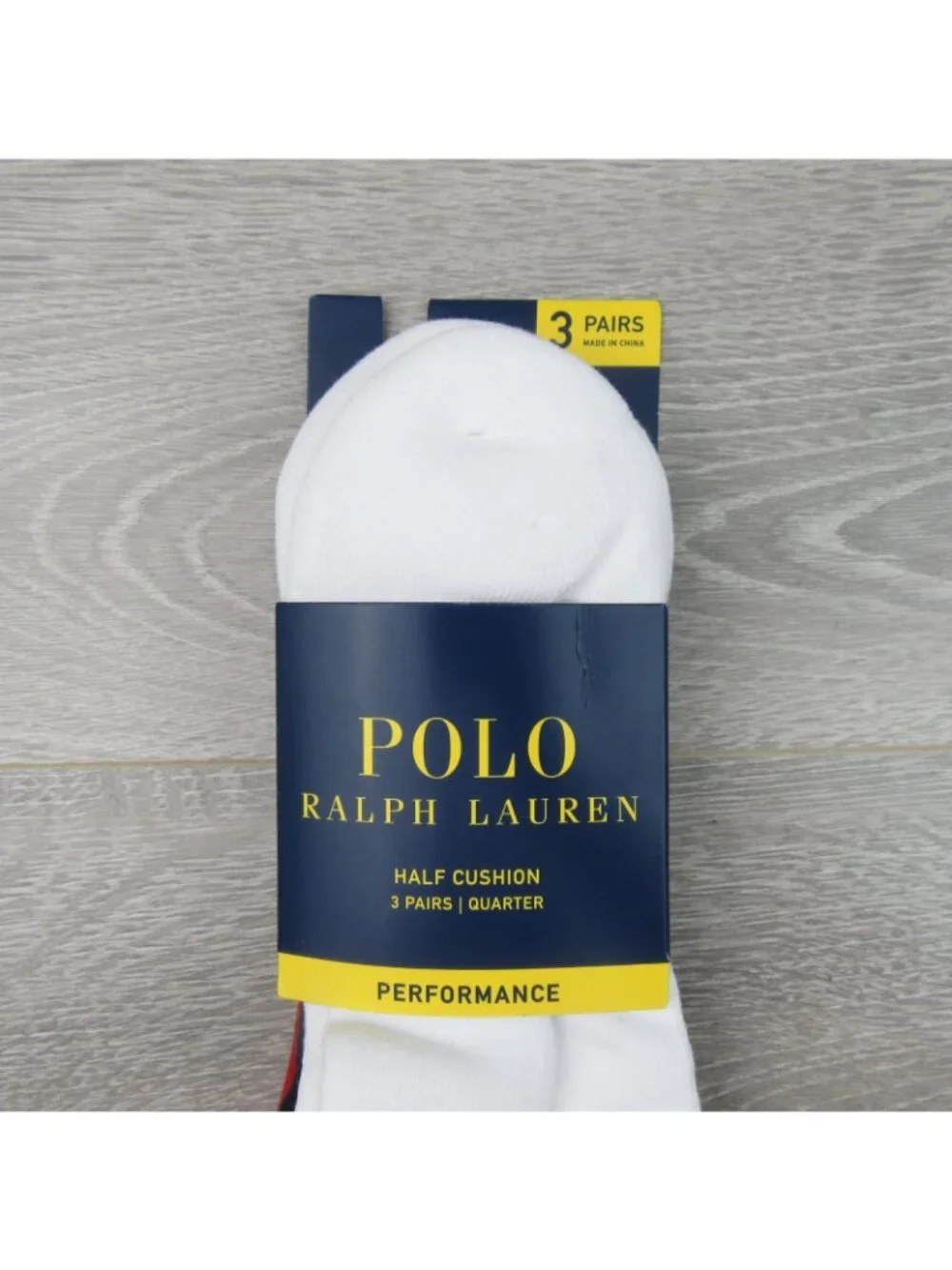 Polo Ralph Lauren Performance Half Cushion Socks Men's Size 6-12.5 (3 PAIRS) NEW